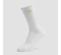 Calcetines para correr MP Move Club (paquete de 2 pares) - Verde brillante/Blanco - UK 9-11