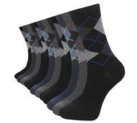 Calcetines para hombre (12 pares) de algodón rico, cómodo, transpirable, calcetines de diseño para hombre