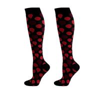 Calcetines para hombre con nombre bordado, 1 par de calcetines unisex de compresión, patrón de corazón de moda, regalo divertido para adolescentes, algodón, embarazo, deportes, medias de nailon para