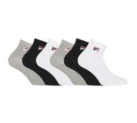 Calcetines para hombre de algodón - Juego de 6 - Calcetines para hombre, Blanco/Negro/Gris claro, 39-42
