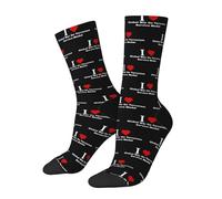 Calcetines Para Hombre Me Encanta La Medalla Al Servicio En La Guerra Global Contra El Terrorismo. Unisex Calcetines De Trabajo Sin Costura Work Socks Para Running Futbol Fitness 40Cm