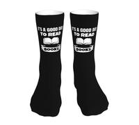 Calcetines Para Hombres Y Mujeres Es Un Buen Día Para Leer Libros Cómodos Divertidos Calcetines Atléticos, Para Deporte, Gimnasio, Caminar, Senderismo, 40cm
