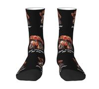 Calcetines Para Hombres Y Mujeres Háblame De Derby Clásicos Suaves Calcetines Media Caña Elásticos, Para Deporte, Yoga, Adulto, 40cm