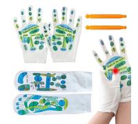 Calcetines para la reflexología del pie | Guantes de relajación | Calcetines de punto de presión, para mañana y noche después del trabajo después del entrenamiento para viajar los fines de semana y en