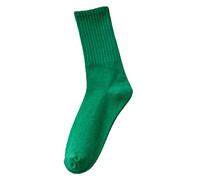 Calcetines para mujer, color sólido, coloridos, ligeros, de algodón, calcetines atléticos, para interiores y exteriores, hogar, zapatos a juego, botas, Ejercito Verde, Altoa única