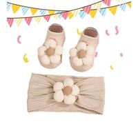 Calcetines para niñas - Bonitas antideslizantes para el pelo, calcetines de algodón al tobillo, para niños y niñas, para caminar, sesión de fotos, bautizo, vacaciones, hogar, al aire