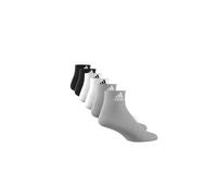 adidas Unisex niños Cushioned Sportswear Ankle Socks 6 Pairs, Medium Grey Heather / White / Black, 5-6 Years