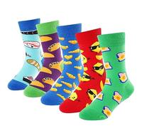 Calcetines para niños de 6 a 8 años, calcetines locos para niños, calcetines divertidos y tontos de estilo novedoso para niños, calcetines de vestir para niños de 10 a 12 años, regalo de cumpleaños o