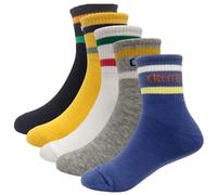 Calcetines para Niños y Niñas. 80% Algodón. Calcetines con Estampados Divertidos y Originales. Packs de 6 Pares para Uso Diario. Tallas entre 22-36 (FR/ES, Números, 27, 31, Regular, 10)