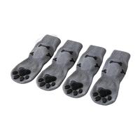 Calcetines para Perro - 4 Piezas Antideslizante Correa Ajustable Transpirable | Calzado de tracción con de Goma y Sujetadores elásticos para Superficies de dormitorios, Pisos de Madera, baldosas