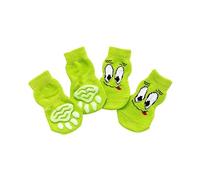 Calcetines para perros pequeños y medianos, antideslizantes, antideslizantes, para mascotas, cachorros, perros, protectores de tracción para suelos de madera dura, 8 perchas y estante para ropa de