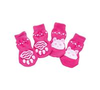 Calcetines para perros pequeños y medianos, antideslizantes, antideslizantes, para mascotas, cachorros, perros, protectores de tracción para suelos de madera dura, 8 perchas y estante para ropa de