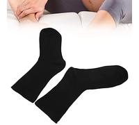 Calcetines para pie diabético, 2 colores diferentes Calcetines para diabéticos para ancianos Diseño suelto para ancianos para piernas gordas para mujeres embarazadas(black)