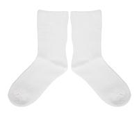 Calcetines para pie diabético, calcetines de un cuarto de tobillo para pies circulatorios con edema hinchado por diabetes, absorción de humedad superior ancha y sin unión(blanco)