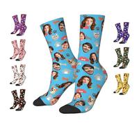 Calcetines personalizados, calcetines para mascotas, crea tus propios calcetines personalizados, calcetines personalizados con tu texto fotográfico, calcetines personalizados para hombres y mujeres,