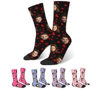 Calcetines Personalizados con Cara Calcetines Divertidos Regalos Originales | Calcetines Graciosos Mujer Personalizados con Fotos Nombres Calcetines Running Hombre Regalos Cumpleaños Aniversario Navidad