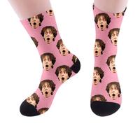 Calcetines Personalizados Con Foto Regalo De Calcetines Hasta La Pantorrilla Personalizada Socks Personalizado Con La Imagen De Tu Bebé Para Él O Ella Familia Amigos Amantes Parejas