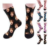 Calcetines Personalizados Con Foto Regalo De Calcetines Hasta La Pantorrilla Personalizada Socks Personalizado Con La Imagen De Tu Bebé Para Él O Ella Familia Amigos Amantes Parejas