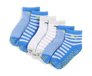Calcetines PUMA Classic infantiles, paquete de 6 pares, Accesoiros, Azul, 19-22 19-22
