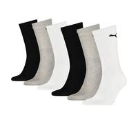 Calcetines PUMA Crew unisex, pack de 6 pares, Ropa, Gris, 43-46