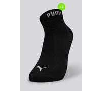 PUMA Unisex Quarter Plain, Calcetines Unisex adulto, Negro, 39-42