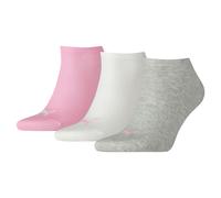 Calcetines PUMA tobilleros cortos lisos unisex, pack de 3 pares, Accesoiros, Rosa, 35-38 35-38