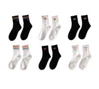 Calcetines Rainbow Pride 6 pares: calcetines coloridos de arcoíris, cálidos y suaves, se adaptan a todos los pies, son cómodos y tienen estilo, son ideales para eventos del orgullo y días es