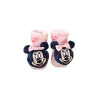 Calcetines recién nacidos, Disney, Mickey Mouse, Minnie, regalo mes, nacimiento, bebé, regalos, niñas, recién nacidos, niños, baby shower, algodón, accesorios, zapatos de bebé, Minnie Rosa, Talla