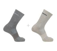 Salomon - Evasion Crew 2-Pack - Calcetines multifuncionales EU 39-41 light grey / heather