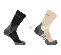 Calcetines salomon x ultra access crew 2-pack negro beige 39 - 41