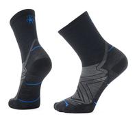 Calcetines Smartwool Run Zero Cushion Mid Crew Talla de calcetines: 46-49 / Color: negro/gris