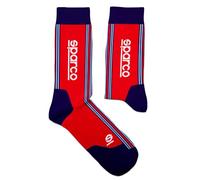 Calcetines Sparco Diseño Martini-R Talla 36-40 Rojo/Azul Marino