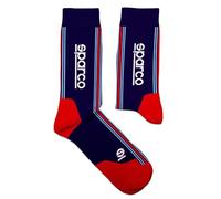 Calcetines Sparco Diseño Martini-R Talla 41-46 Azul Marino/Rojo