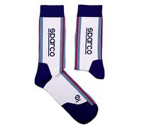 Calcetines Sparco Diseño Martini-R Talla 41-46 Blanco/Azul Marino