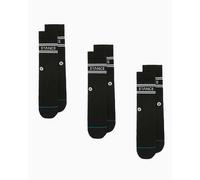 Stance Calcetines Basic Crew Socks - Pack de 3 Unisex Negro Talla S