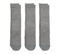 Stance The Classic Crew Calcetines Casuales, Gris, M (Pack de 3) para Hombre