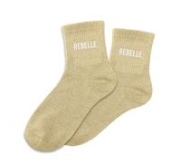 Calcetines STC con Lentejuelas - REBELLE, Dorado, Talla Única