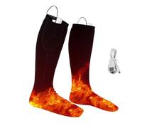 Calcetines térmicos | 2200 mAh USB Rechargeable Winter Socks 3 niveles de calor | Cotton Electric Warm Stockings Battery Powered Thermal Wear | Cold Weather Camping Work Fishing Skating Hiking