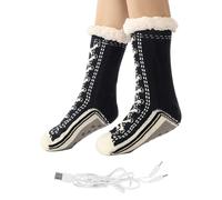 Calcetines Térmicos Eléctricos | Calentadores de Pies USB Antideslizantes,para Acampada Botas Viajes Invierno Frío Casa - Caza Viaje Otoño Dormir Acampada Navidad