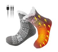 Calcetines térmicos impermeables con forro polar alimentado por USB