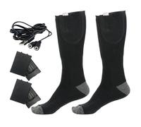 Calcetines Térmicos Mujer,Calcetines Calefactados con Batería Recargable - Calentadores de Pies Lavables para Ciclismo Esquí Actividades Exteriores Oficina Adultos Hombre