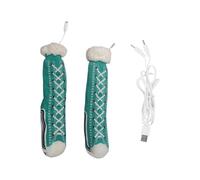 Calcetines Térmicos Mujer, Calentadores de Pies USB Antideslizantes, Suministros para Suelos Casa Bota Invierno, Uso en Casa Viajes Caza Otoño