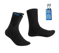 Calcetines Termicos Mujer con Bateria, Calcetines Calefactables Hombre, Batería Recargable de 4000 MAh, Calentadores Pies Invierno para Esquí Acampar Caza(8-Hour Battery Life)
