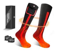 Calcetines Térmicos para Hombre Mujer Batería Recargable Calcetines Eléctricos en Invierno Frío Calcetines Térmicos para Caza Camping Esquí Senderismo Pesca Montar Motociclismo