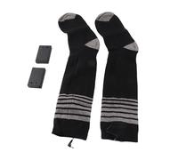 Calcetines Térmicos para Hombres y Mujeres Calcetines Térmicos Eléctricos de Algodón de Punto Calentadores de Pies con Caja de Batería y Almohadilla Térmica Inferior para Esquí de