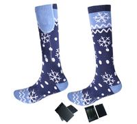 Calcetines térmicos para hombres y mujeres, calefacción eléctrica, funciona con pilas, calcetines térmicos para hombre