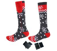 Calcetines térmicos para hombres y mujeres, cálidos, eléctricos, funcionan con pilas, para clima frío, calentadores de pies térmicos con batería