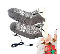Calcetines térmicos para mujer, calcetines térmicos autocalentables, calcetines térmicos recargables por USB, calcetines térmicos para mujer, calentadores de pies eléctricos