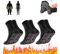 Calcetines Termicos Turmalina Invierno Lavable Comodidad Calienta Pies Masaje para Adelgazar para Hombres y Mujeres Calcetines Cálidos Anticongelantes Esquí al Aire Libre Carrera,003,3 Pairs