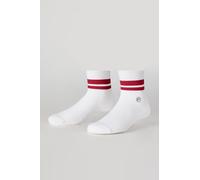 Calcetines The Everyday Quarter Crew Fabletics Men Classic White/Heated Red Stripe male L/XL